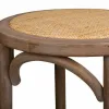 Taburetė Alexandra House Living Ruda Rotangas Kaučiukmedžio mediena 38 x 75 x 38 cm