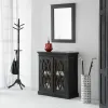 Seinäpeili Alexandra House Living Musta 3 x 90 x 70 cm Suorakulmainen