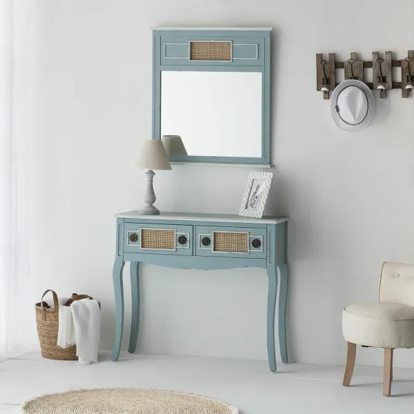Мебель для прихожей с ящиками Alexandra House Living Синий 33 x 77 x 90 cm