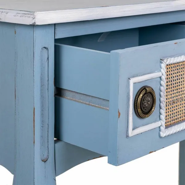 Hall Table with Drawers Alexandra House Living Blue 33 x 77 x 90 cm