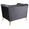Fotelis Alexandra House Living Pilka 72 x 75 x 104 cm Apmušalai