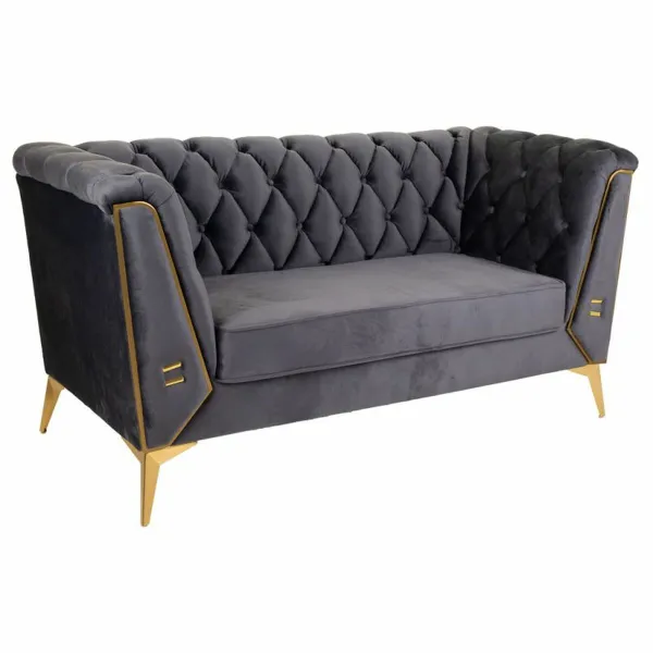 Sofa Alexandra House Living Pilka 72 x 75 x 153 cm