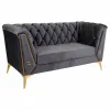 Sofa Alexandra House Living Pilka 72 x 75 x 153 cm