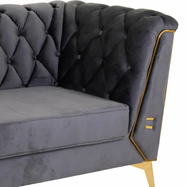 Sofa Alexandra House Living Pilka 72 x 75 x 153 cm