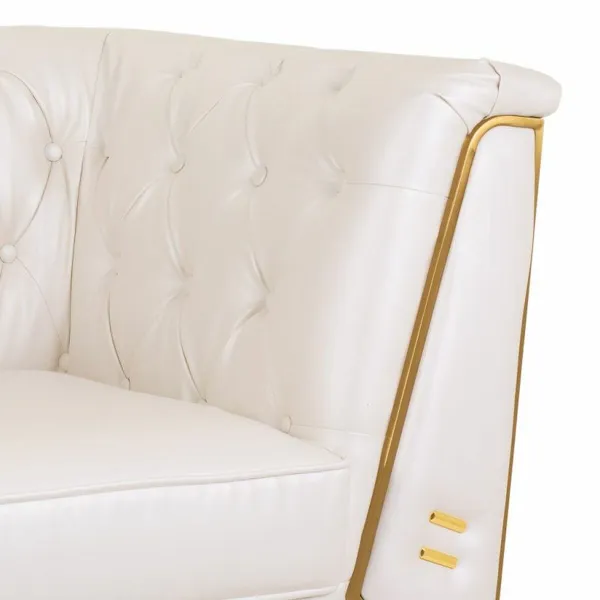 Nojatuoli Alexandra House Living Valkoinen 72 x 75 x 104 cm Verhoilu