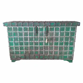 Сундук Alexandra House Living Зеленый Железо древесина акации Древесина манго 43 x 79 x 135 cm