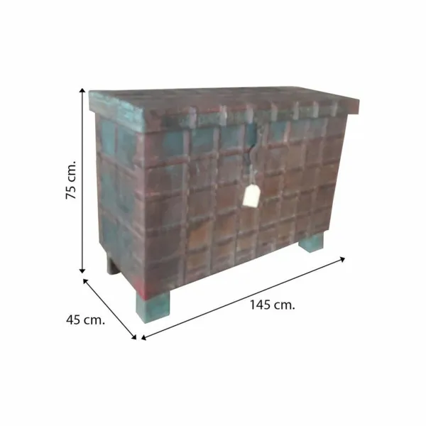 Dėžė Alexandra House Living Ruda Geležis Akacija Mango mediena 45 x 75 x 145 cm
