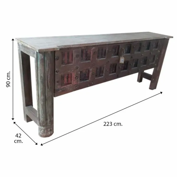 Bufete Alexandra House Living Brūns Akācija Mango koks 42 x 90 x 223 cm