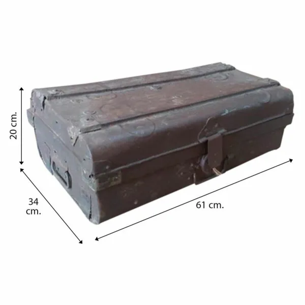 Dekoratīvs čemodāns Alexandra House Living Brūns Dzelzs Tradicionālais stils 34 x 20 x 61 cm