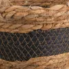 Set of Baskets Alexandra House Living Black Natural Fibre 26 x 19 x 26 cm 22 x 16,5 x 22 cm 18 x 14,5 x 18 cm For hanging 3 Piec