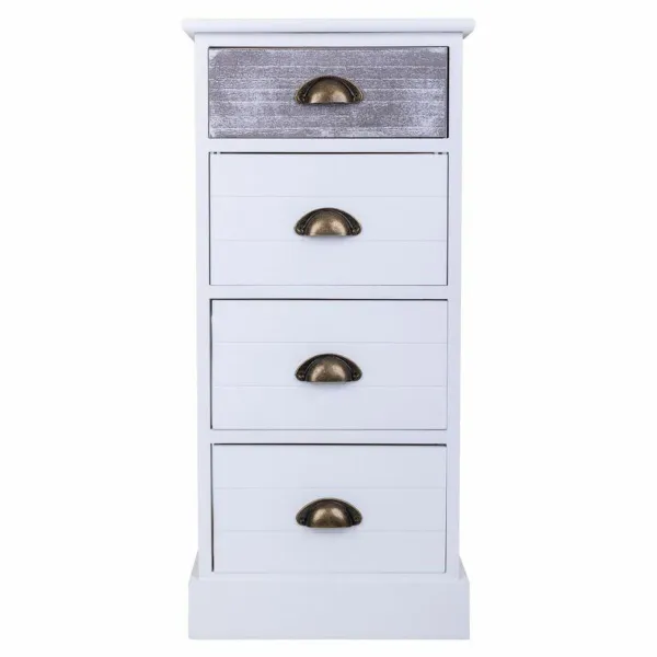 Komoda Alexandra House Living Balta Paulovnijos mediena Medžio MDF 25 x 76 x 35 cm