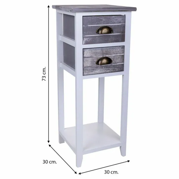 Spintelė Alexandra House Living Balta 30 x 73 x 30 cm