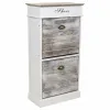 Тумба для обуви Alexandra House Living Белый 28 x 98 x 50 cm 2 ящика