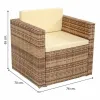 Dārza mēbeles Alexandra House Living Brūns Dabisks 65 x 45 x 75 cm 4 Daudzums