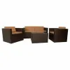 Садовая мебель Alexandra House Living Коричневый 65 x 45 x 75 cm 4 Предметы
