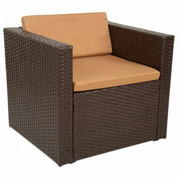Garden furniture Alexandra House Living Brown 65 x 45 x 75 cm 4 Pieces