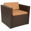 Садовая мебель Alexandra House Living Коричневый 65 x 45 x 75 cm 4 Предметы
