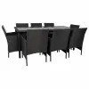 Garden furniture Alexandra House Living Musta 61 x 85 x 58 cm 9 Kappaletta