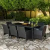 Garden furniture Alexandra House Living Musta 61 x 85 x 58 cm 9 Kappaletta