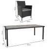 Садовая мебель Alexandra House Living Чёрный 61 x 85 x 58 cm 9 Предметы
