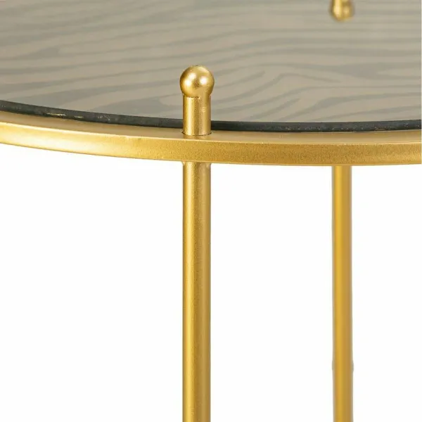 3 galdu komplekts Alexandra House Living Zelts 53 x 60 x 53 cm