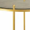 3 galdu komplekts Alexandra House Living Zelts 53 x 60 x 53 cm