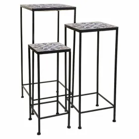 Gėlių vazonų stovas Alexandra House Living Juoda Geležis 30 x 68 x 30 cm