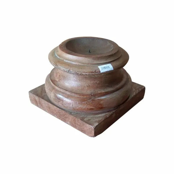 Candlestick Alexandra House Living Brown Acacia Mango wood 29 x 20 x 29 cm