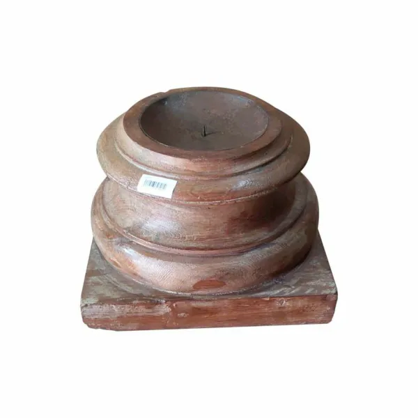 Candlestick Alexandra House Living Brown Acacia Mango wood 29 x 20 x 29 cm