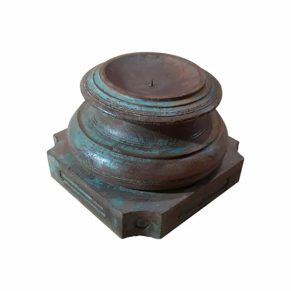 Candlestick Alexandra House Living Brown Acacia Mango wood 29 x 20 x 29 cm
