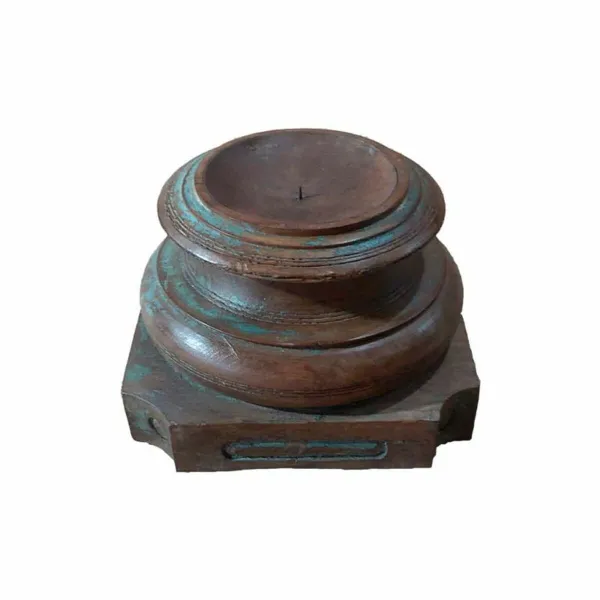 Candlestick Alexandra House Living Brown Acacia Mango wood 29 x 20 x 29 cm