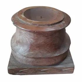 Candlestick Alexandra House Living Brown Acacia Mango wood 28 x 23 x 28 cm