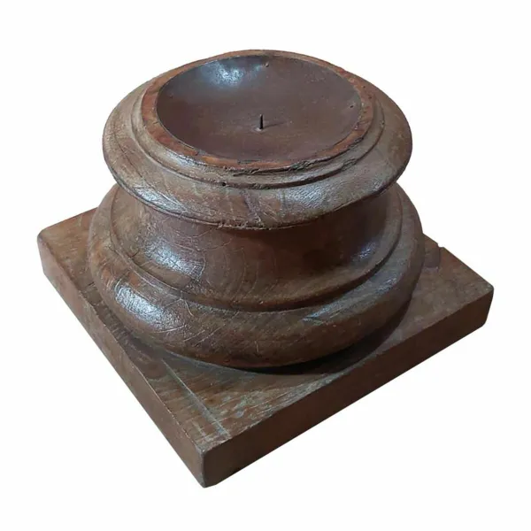 Candlestick Alexandra House Living Brown Acacia Mango wood 28 x 20 x 28 cm