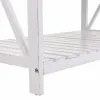 Centrālais galds Alexandra House Living Balts Paulovnijas koks Koks MDF 53 x 46 x 92 cm