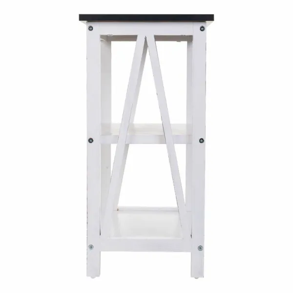 Plaukti Alexandra House Living Balts Paulovnijas koks Koks MDF 30 x 60 x 40 cm