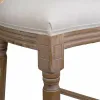 taburete Alexandra House Living Krēmkrāsa Gumija Koks 46 x 116 x 52 cm