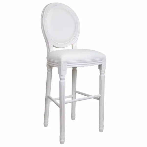 Табурет Alexandra House Living Белый Полиуретан 46 x 116 x 52 cm