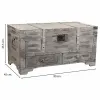 Dėžė Alexandra House Living Pilka PVC Medžio Metalinis 45 x 45 x 90 cm Estilo vintage