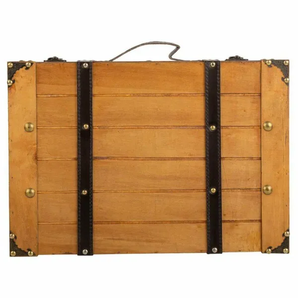 Dekoratyvinis lagaminas Alexandra House Living Ruda PVC Medžio Metalinis Vintage 31 x 17 x 45 cm 40 x 24 x 13,5 cm Dekoratyvinis