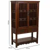 Cupboard Alexandra House Living Brown Wood Elm wood 40 x 155 x 95 cm