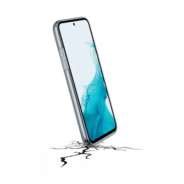 Cellularline Clear Strong - Samsung Galaxy A54 5G Case with Antimicrobial Protection (Clear)
