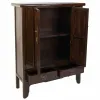Skapītis Alexandra House Living Brūns Rotangpalma MDF Gobas koks 40 x 130 x 100 cm