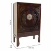 Kaappi Alexandra House Living Ruskea MDF Jalava 47 x 170 x 105 cm