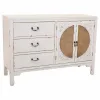 Indauja Alexandra House Living Balta Rotangas Eglės mediena 36 x 73 x 106 cm