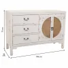 Bufete Alexandra House Living Balts Rotangpalma Egles koksne 36 x 73 x 106 cm