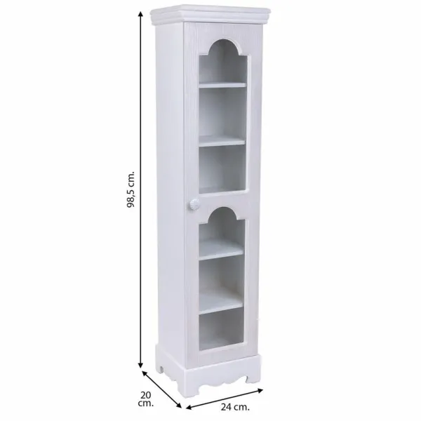 Шкаф Alexandra House Living Белый Mirror Деревянный MDF 20 x 98 x 24 cm