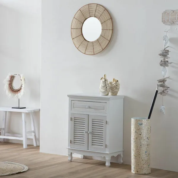 Hall Table with Drawers Alexandra House Living White 30 x 78 x 60 cm