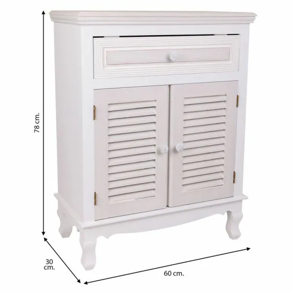 Мебель для прихожей с ящиками Alexandra House Living Белый 30 x 78 x 60 cm