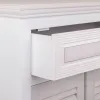 Hall Table with Drawers Alexandra House Living White 30 x 78 x 60 cm