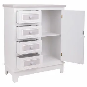 Hall Table with Drawers Alexandra House Living White 32 x 84 x 66 cm